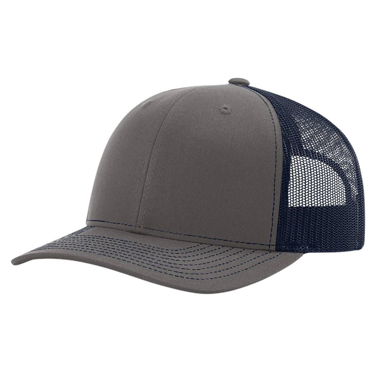 The Park Wholesale - Richardson 112 Classic Premium Trucker Hat, Snapback Cap: Columbia Blue/Black
