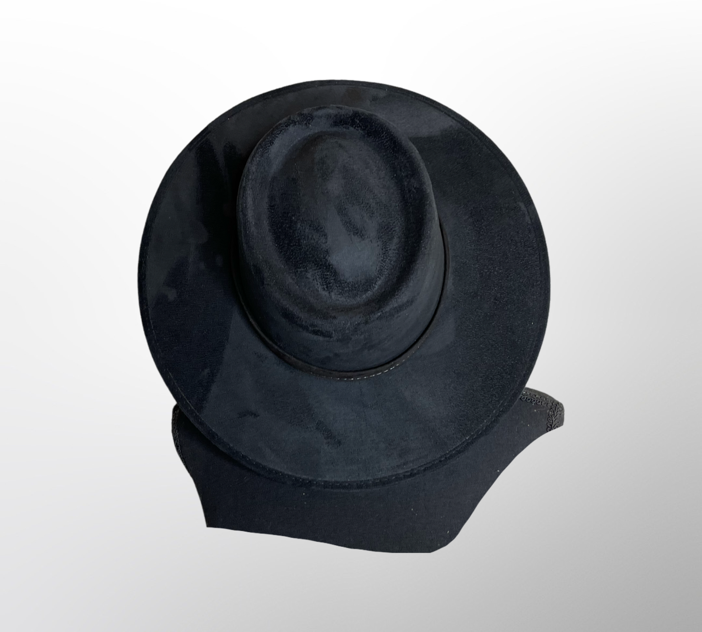 Nati Natash - Crown Vegan Suede Flat Brim-W: Medium / Jean Blue