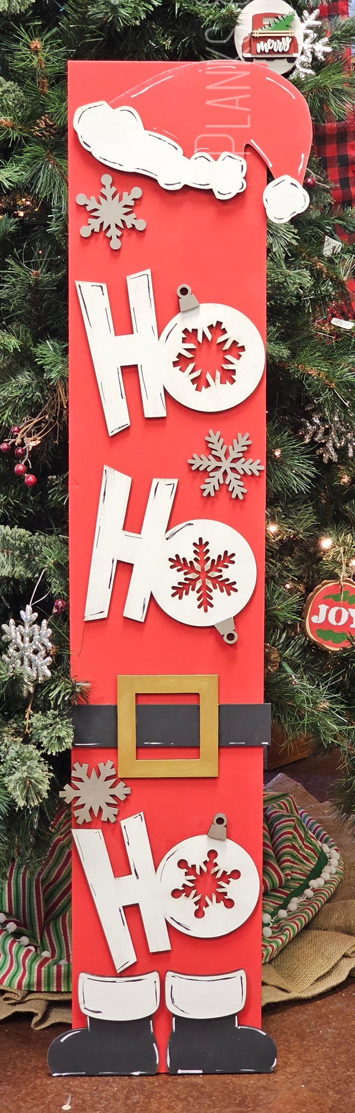 Ho Ho Ho 3D Porch Leaner