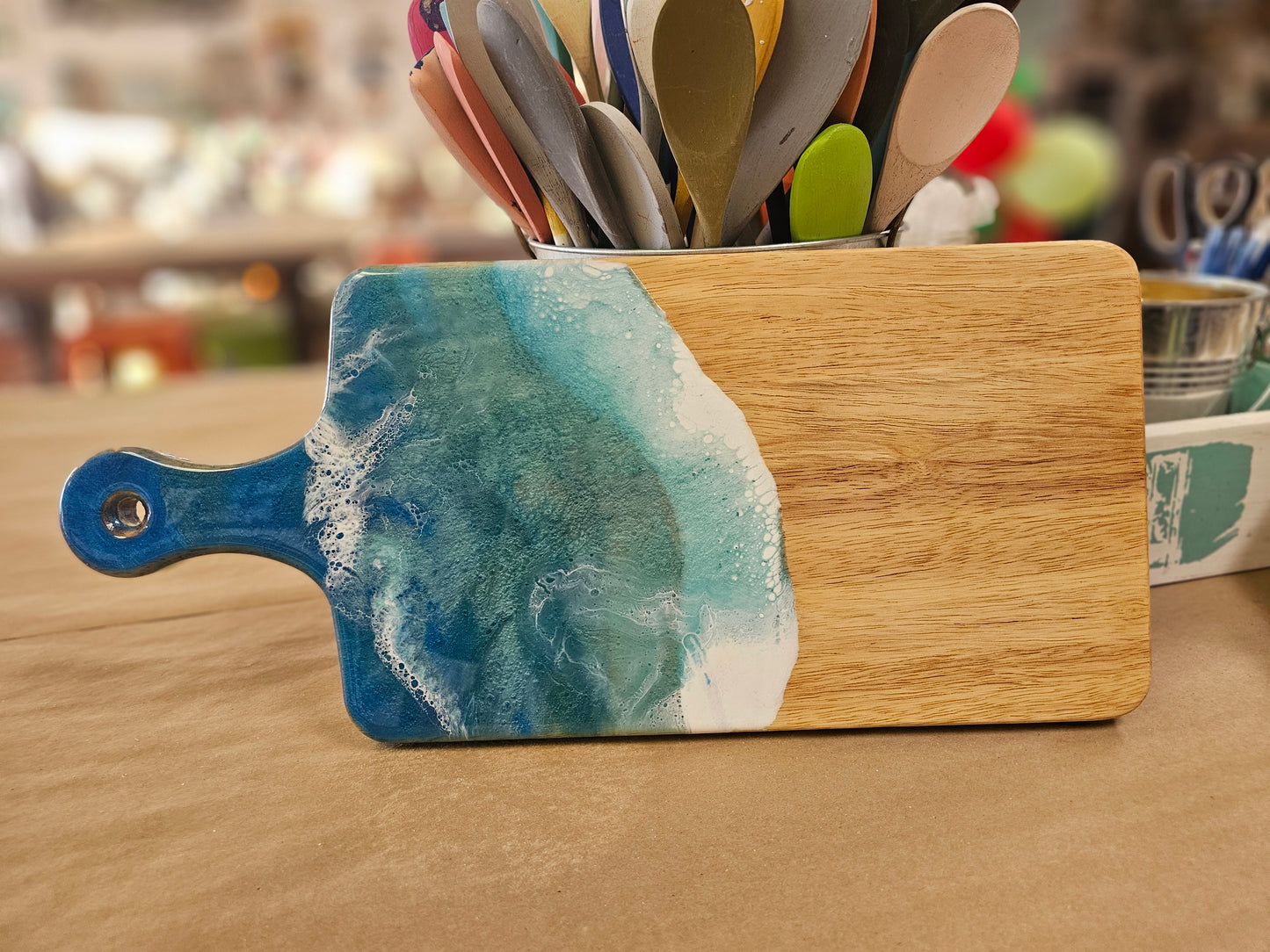 Bread Board Epoxy Cutting Board 18x8"