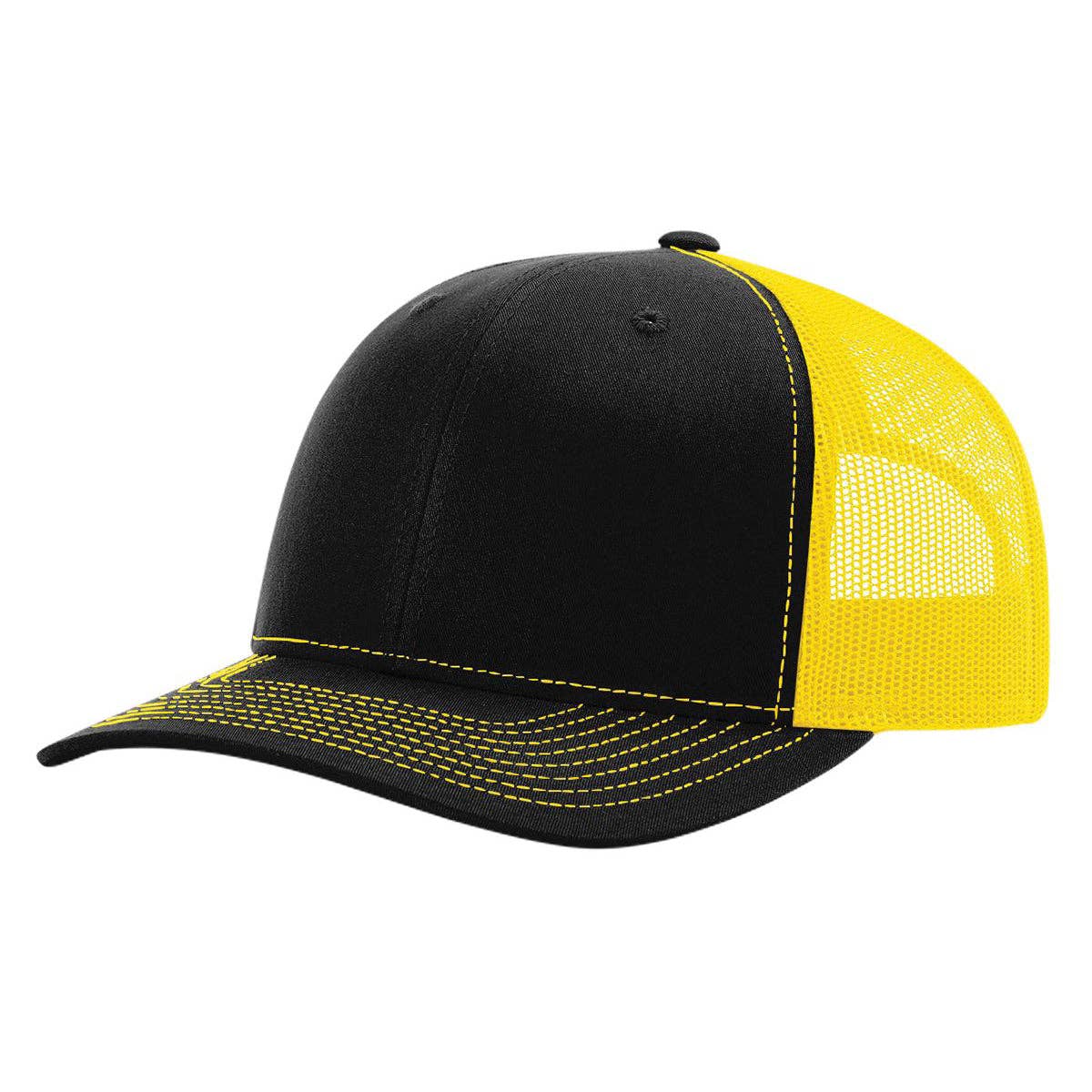 The Park Wholesale - Richardson 112 Classic Premium Trucker Hat, Snapback Cap: Columbia Blue/Black