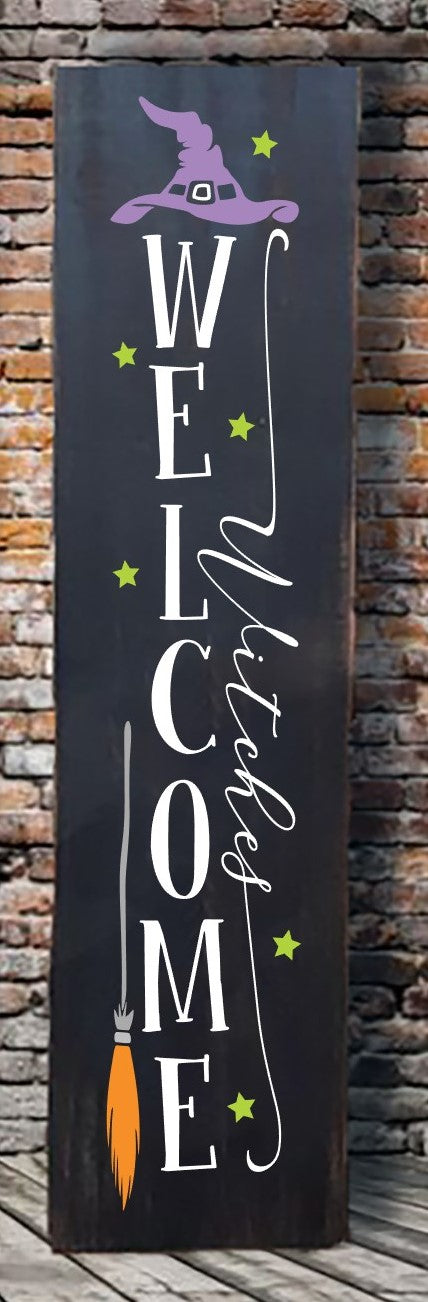 Welcome Witches Porch Leaner