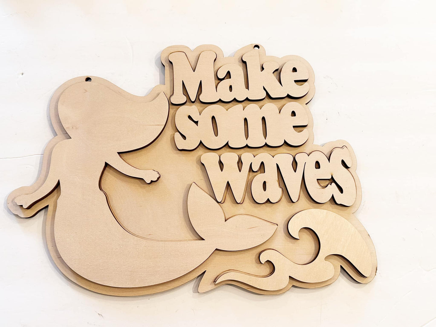 Kids Make Some Waves Door Hanger