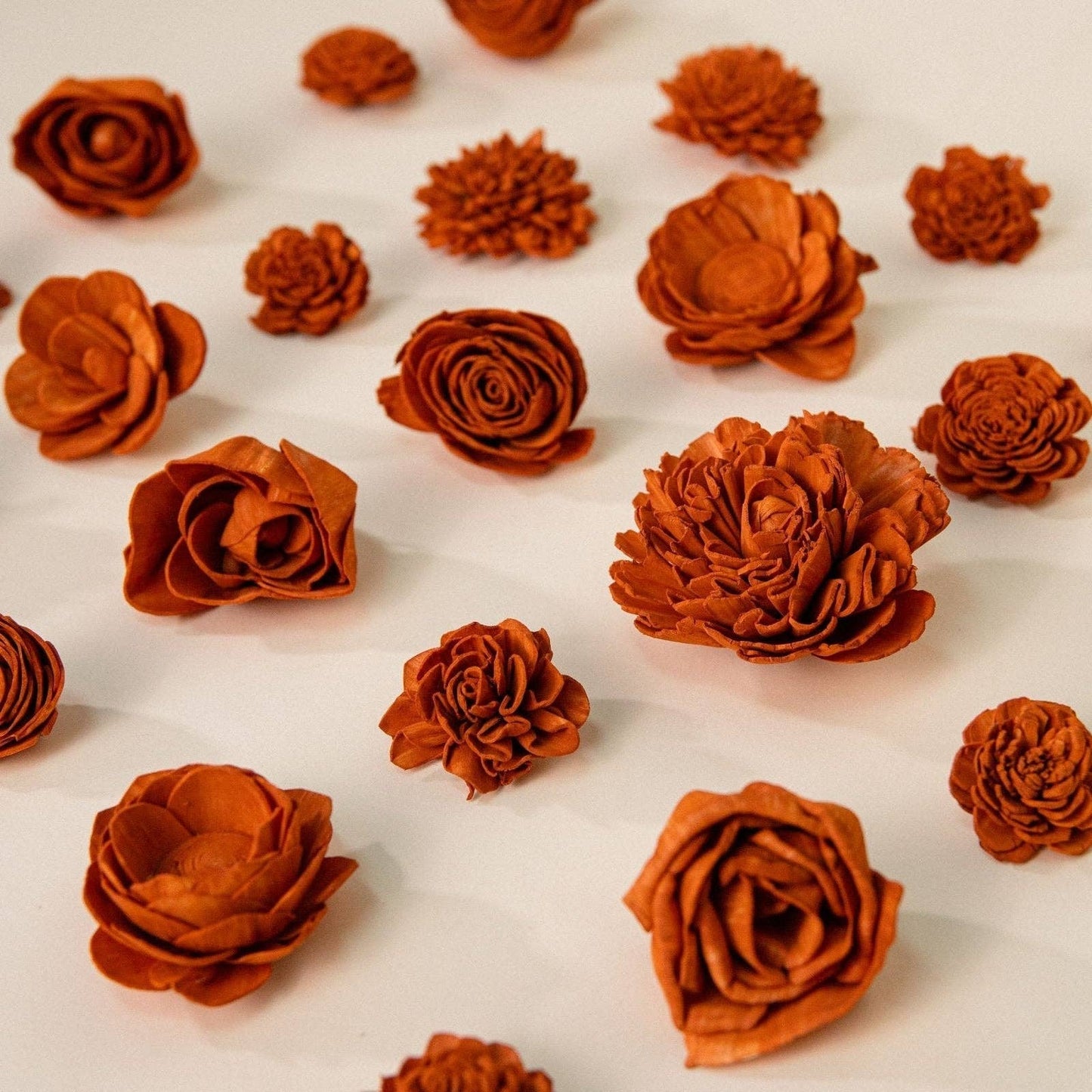 25-Pack of Terracotta-Colored Mixed Flowers: 25 Pack