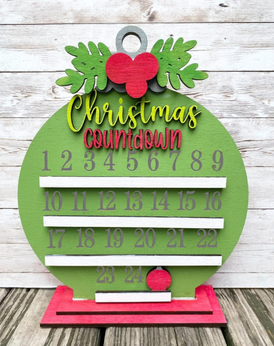 Christmas Ornament Tabletop Countdown