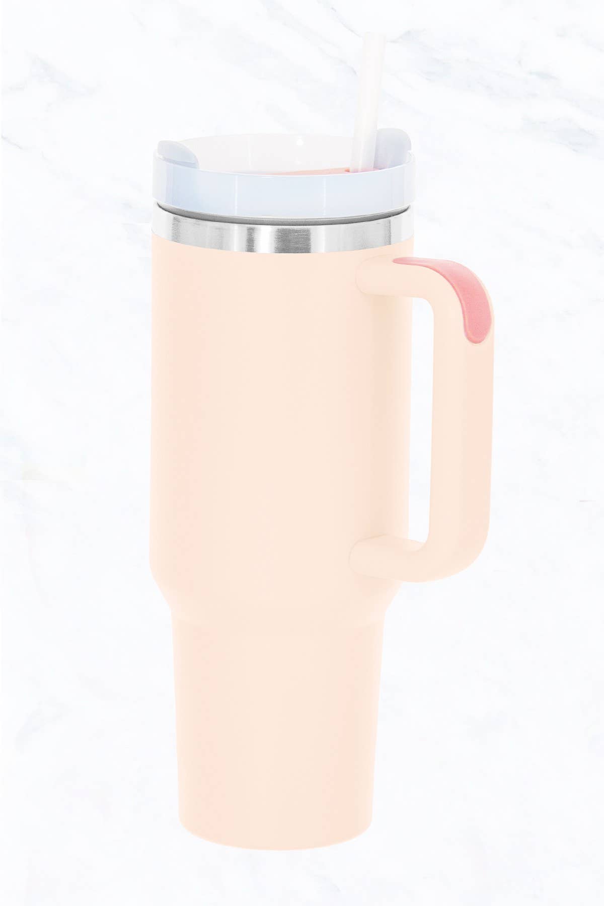 Suzie Q USA - 40 oz, Stainless Steel and Silicon Tumbler: Light Green