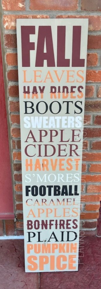 All Things Fall Porch Leaner