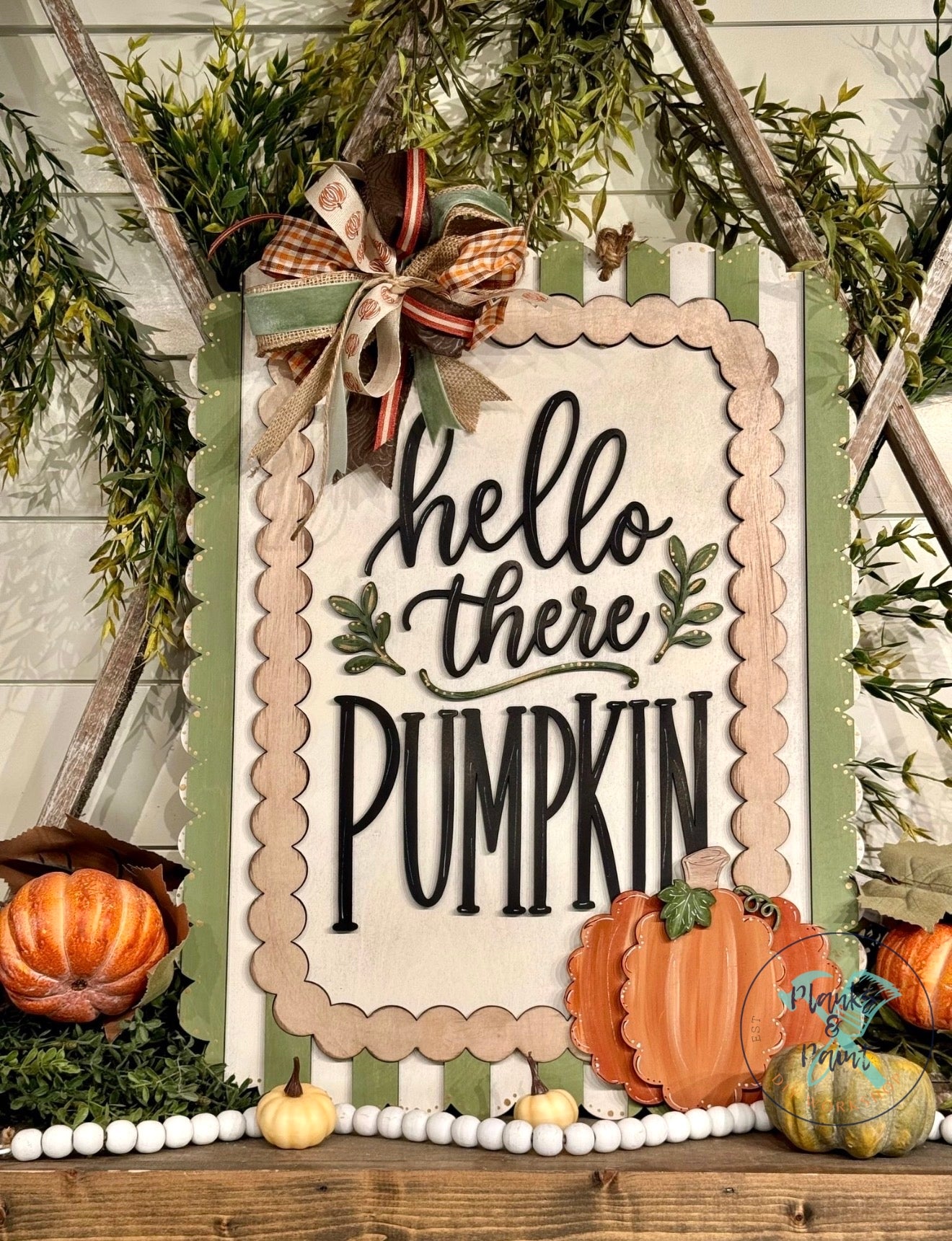 Hello There Pumpkin Door Hanger