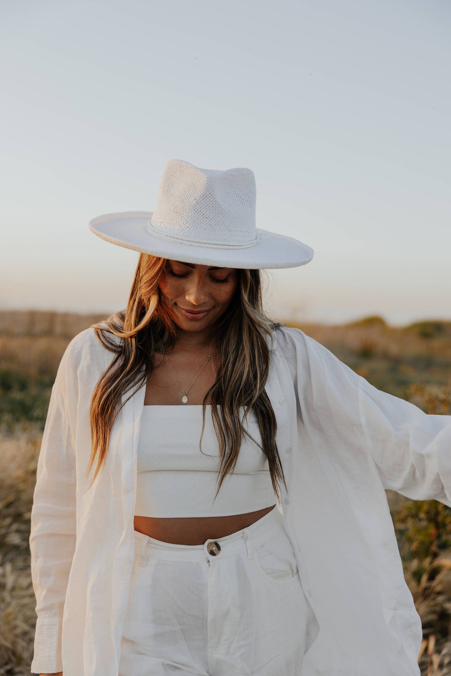 Horseshoe Bay - Straw Sun Hat: Tea / S/M