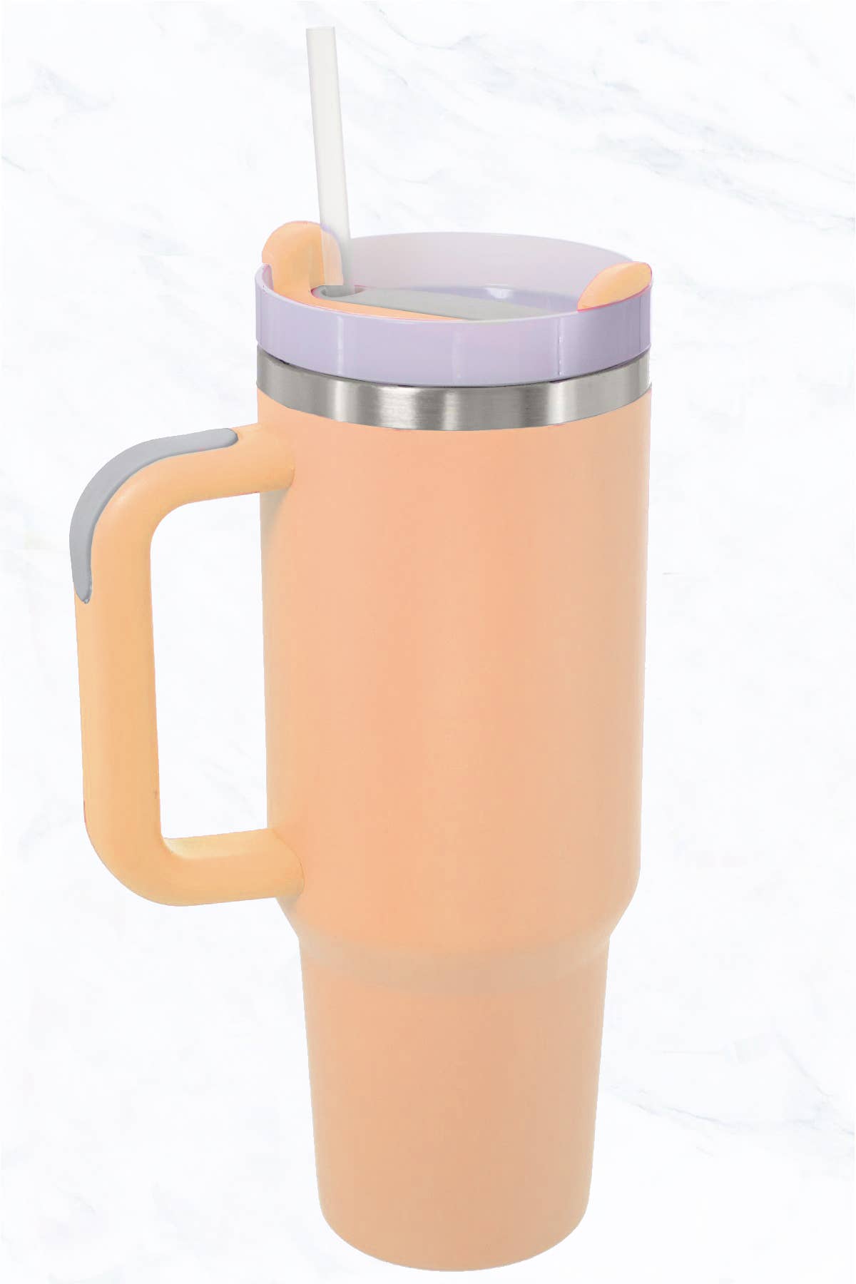 Suzie Q USA - 40 oz, Stainless Steel and Silicon Tumbler: Light Green