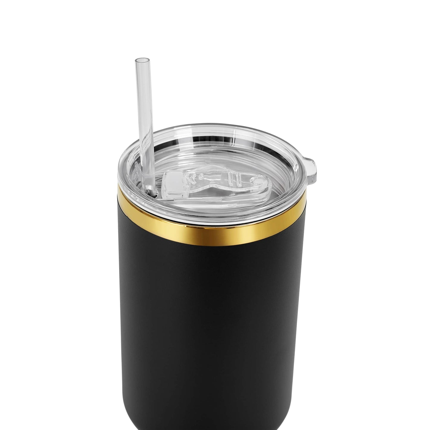 Makerflo 40 oz Gold Electroplated Powder Coated Tumbler: Black / Singles