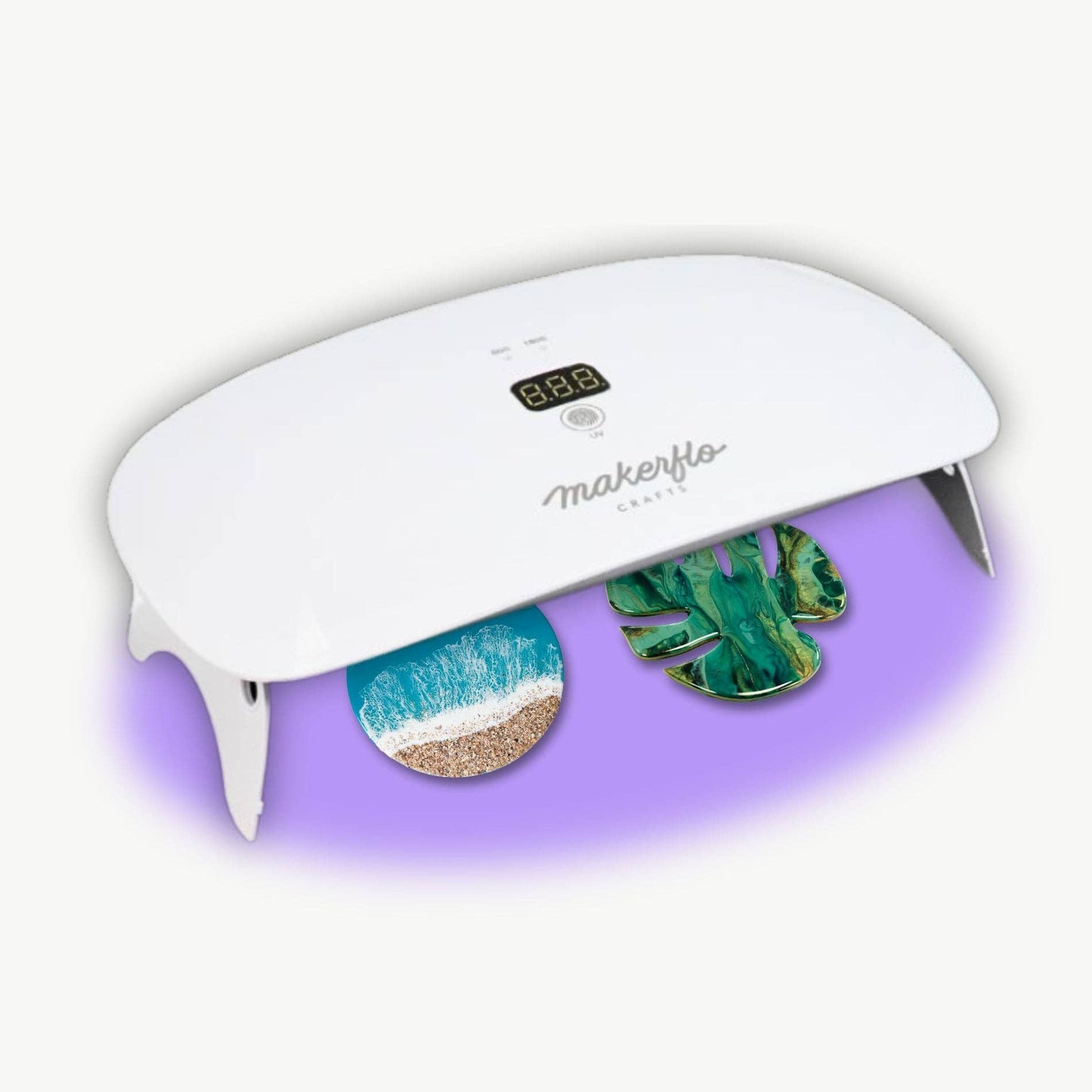 Makerflo 36W UV Resin Lamp– 23 LED Bulbs, USB-C Rechargeable