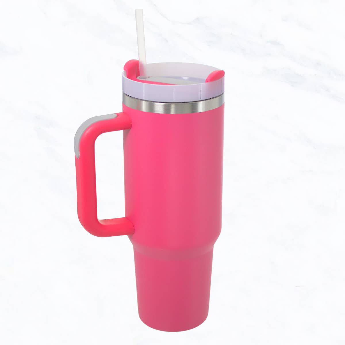 Suzie Q USA - 40 oz, Stainless Steel and Silicon Tumbler: Light Green