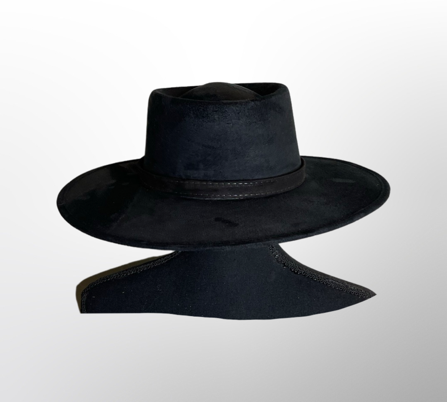 Nati Natash - Crown Vegan Suede Flat Brim-W: Medium / Jean Blue