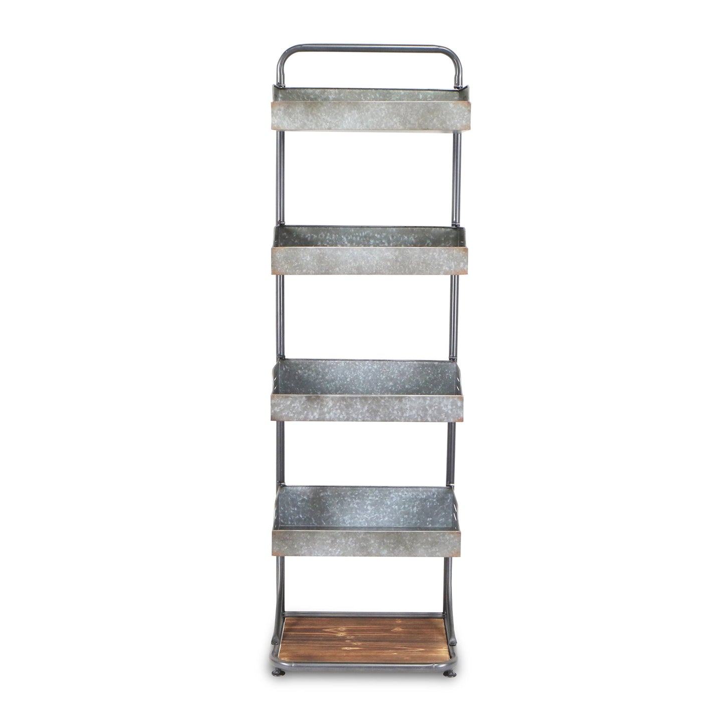 Cheungs Home Decor - Moxie 5 Tier Metal & Wood Folding Shelf