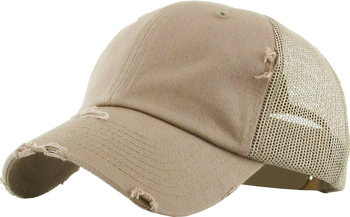 KBETHOS - Vintage Mesh Baseball Cap: HPK-STN