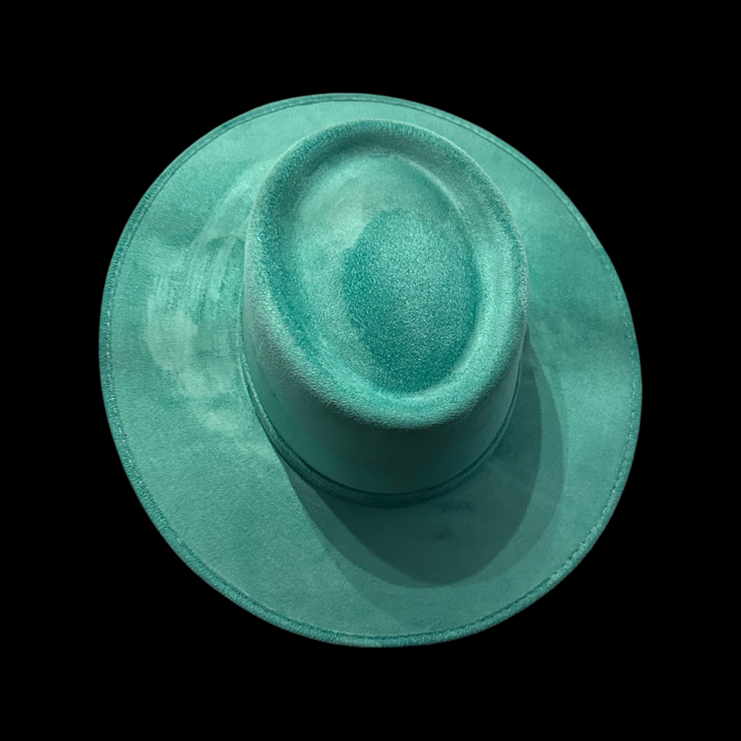 Nati Natash - Crown Vegan Suede Flat Brim-W: Medium / Jean Blue