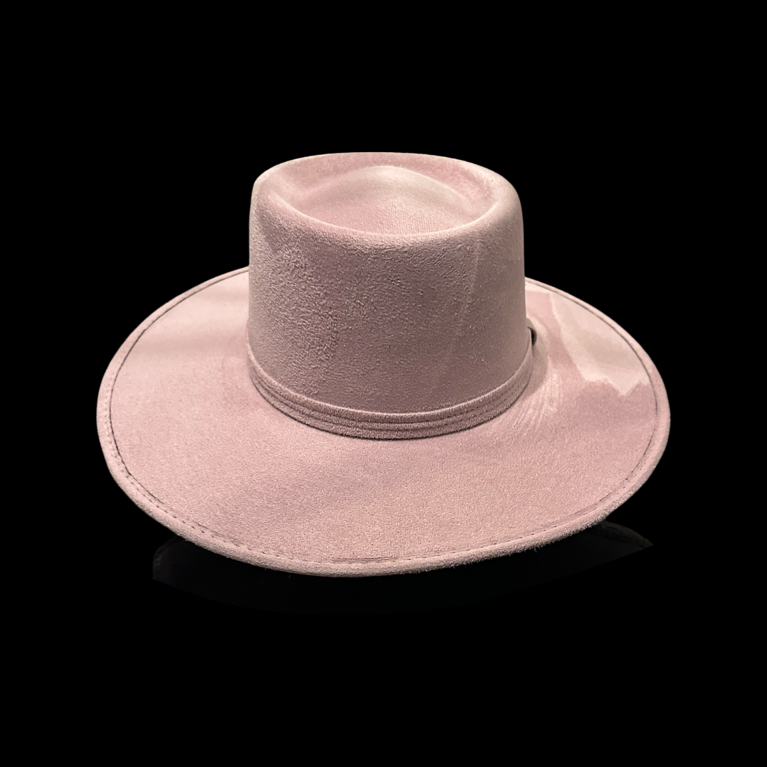 Nati Natash - Crown Vegan Suede Flat Brim-W: Medium / Jean Blue