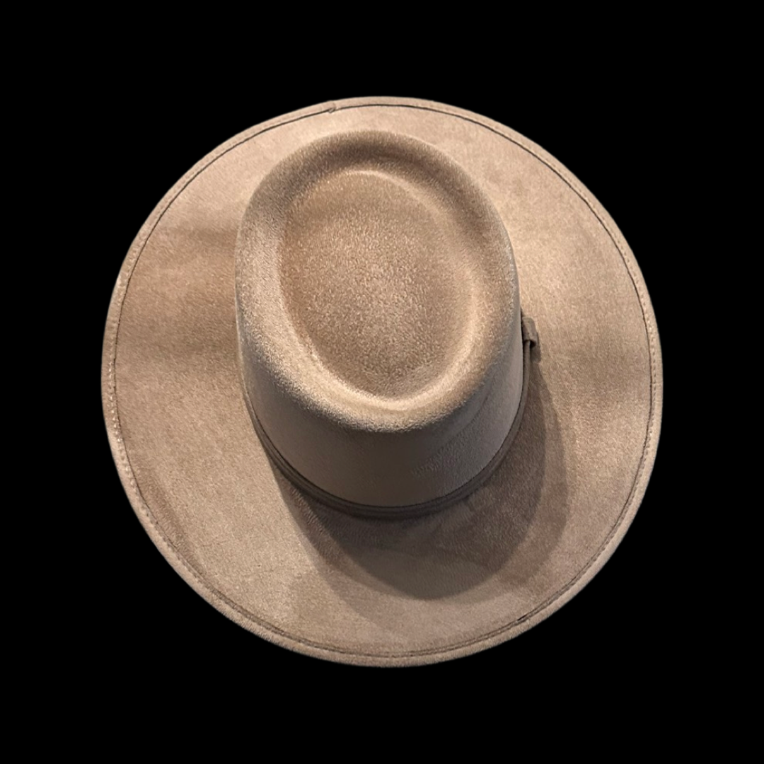 Nati Natash - Crown Vegan Suede Flat Brim-W: Medium / Khaki