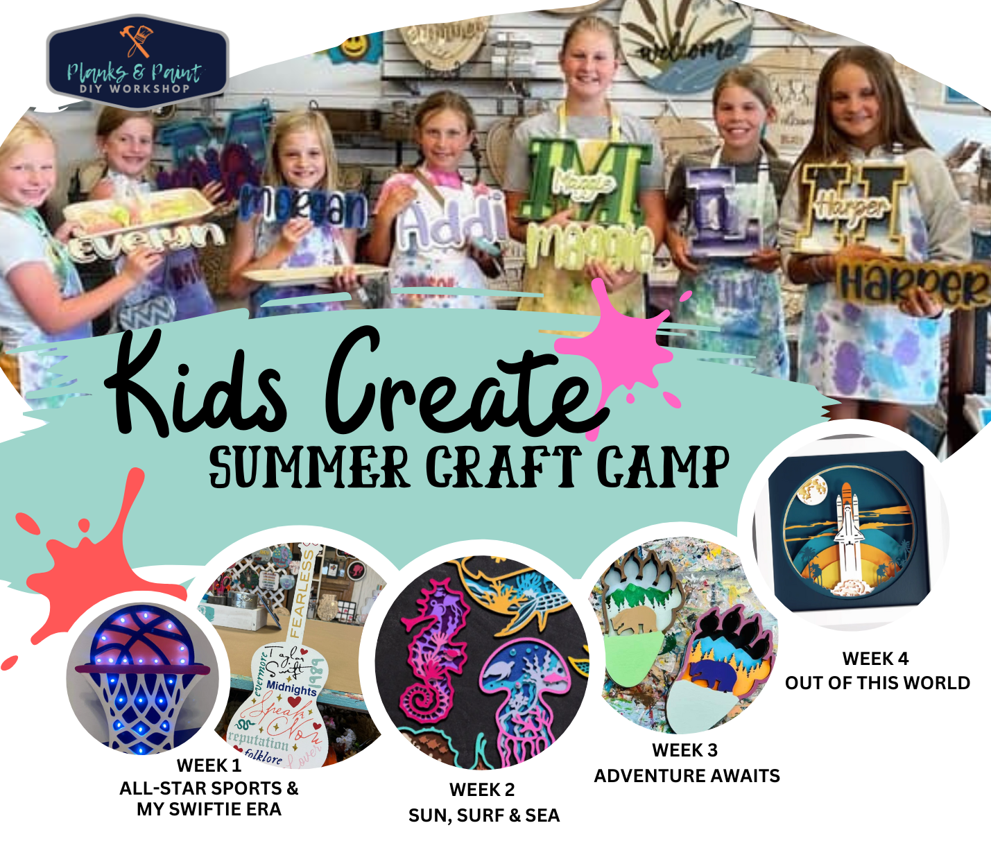 Kid's Create Summer Craft Camp 2024