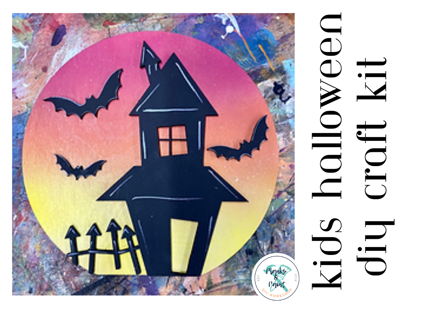 KIDS HALLOWEEN DIY KIT- HAUNTED HOUSE