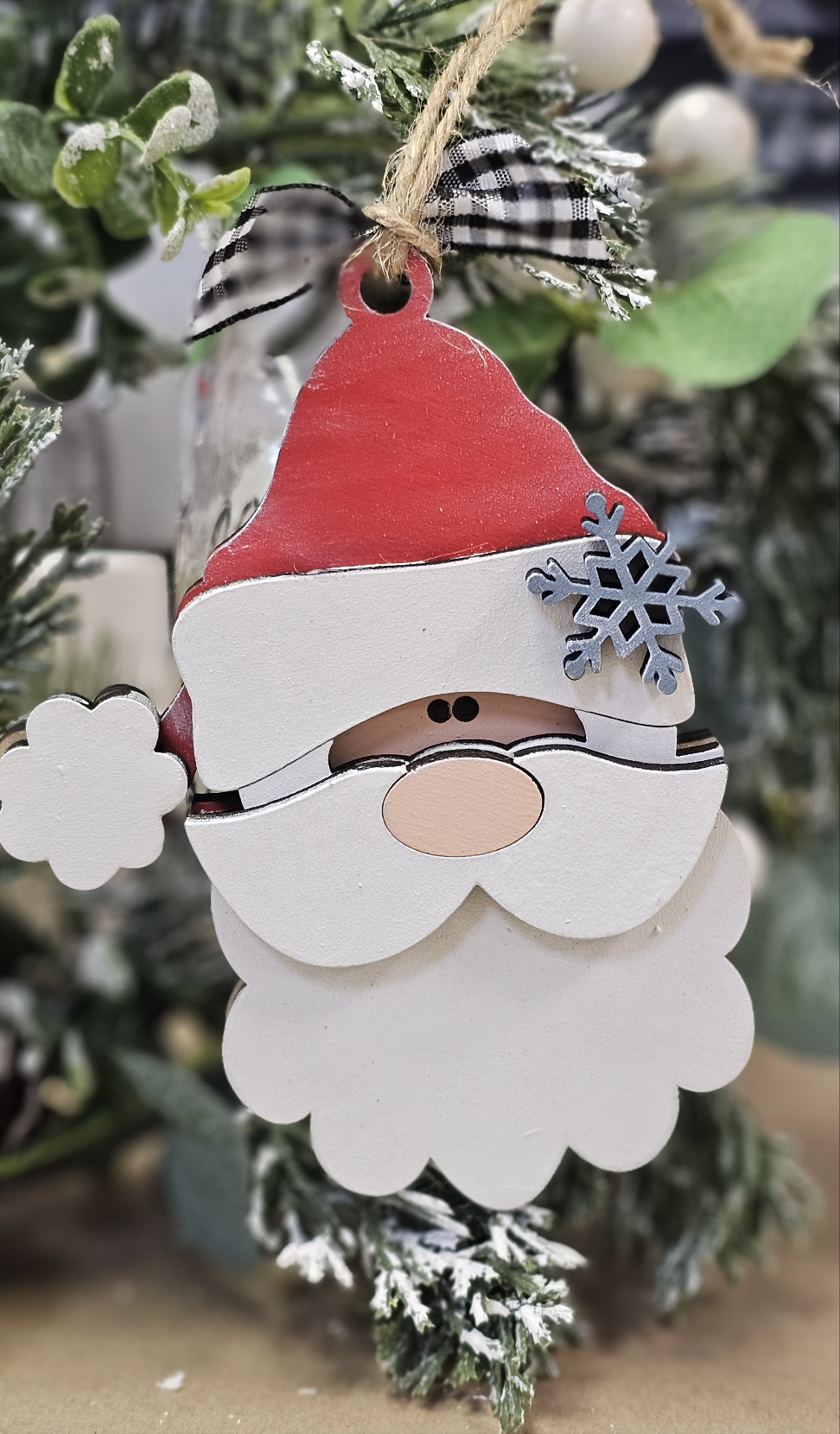 Santa Face Ornament