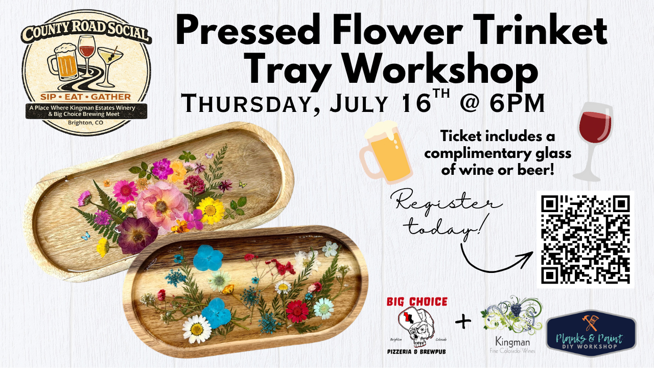 County Road Social Pressed Flower Trinket Tray Workshop