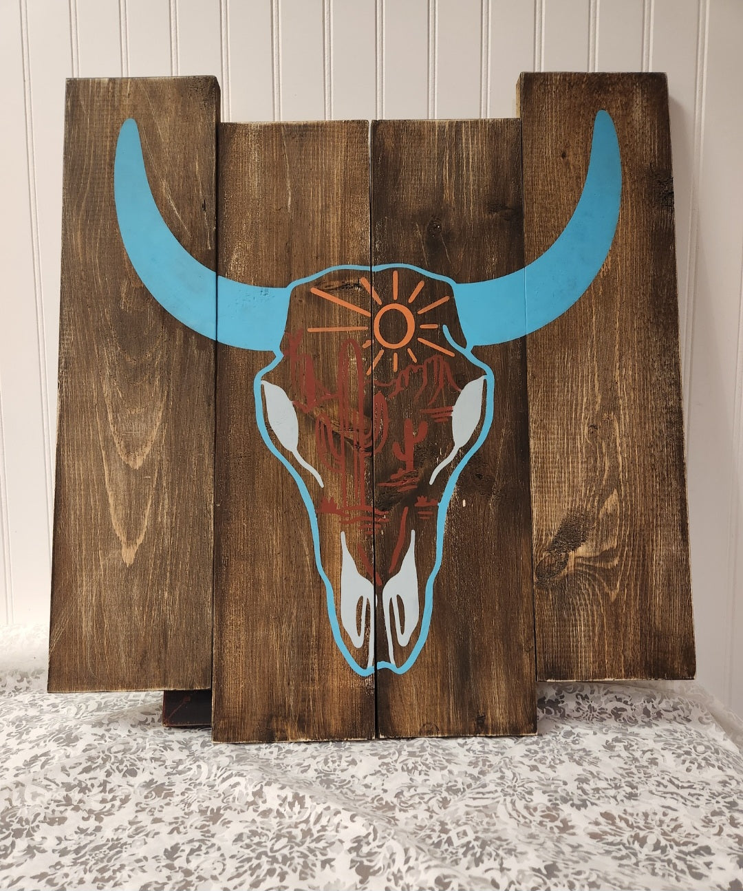 Cactus Bull Skull