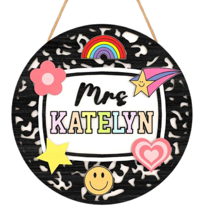 Teacher Notebook 3D Laser Door Hanger TEA121
