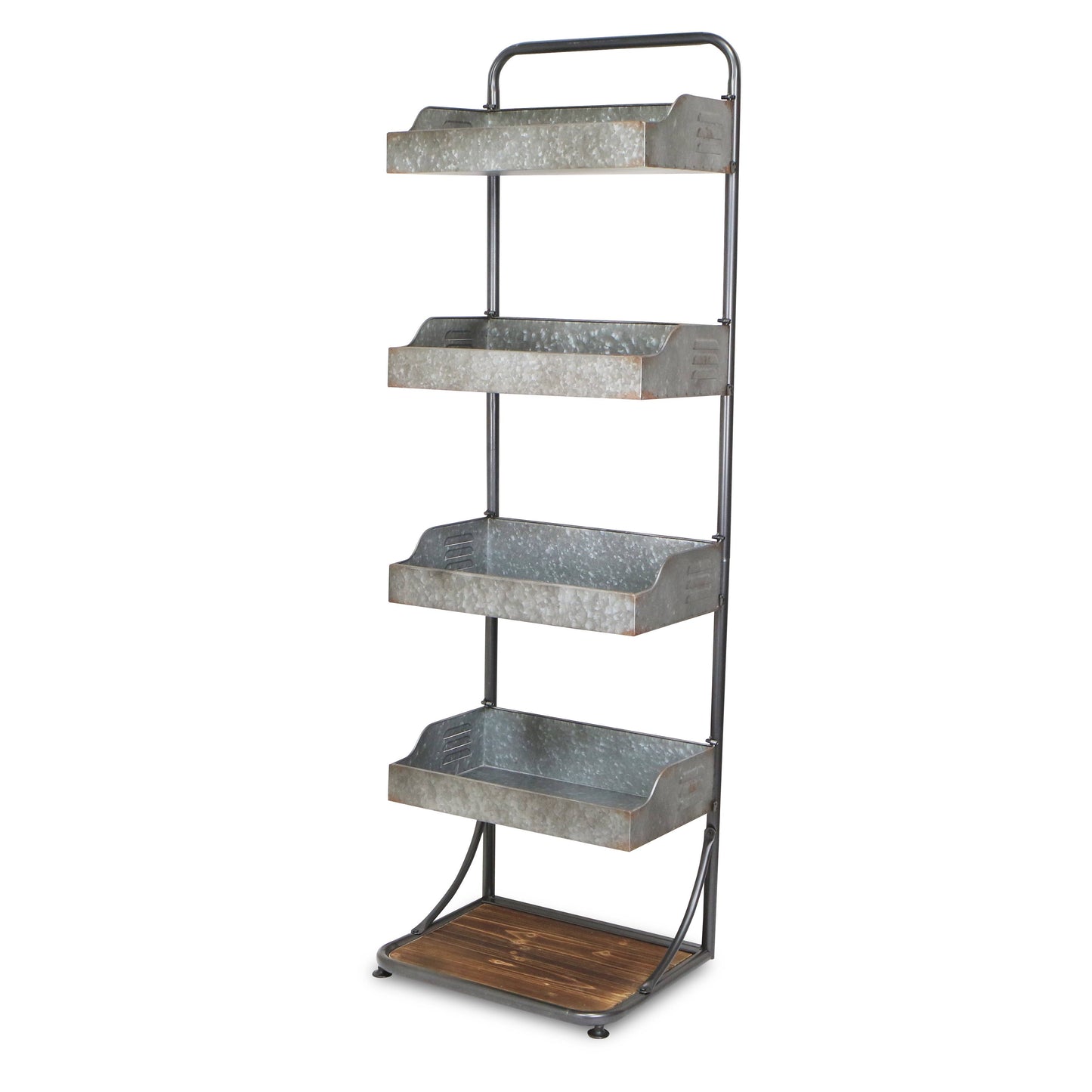 Cheungs Home Decor - Moxie 5 Tier Metal & Wood Folding Shelf