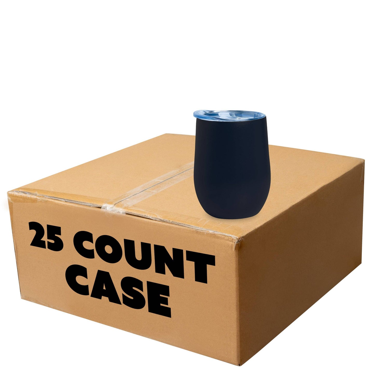 Makerflo 12 oz Powder Coated Tumbler (Multicolor Available): Black - Singles ($6.95/ea)