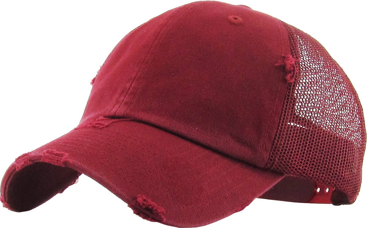 KBETHOS - Vintage Mesh Baseball Cap: HPK-STN