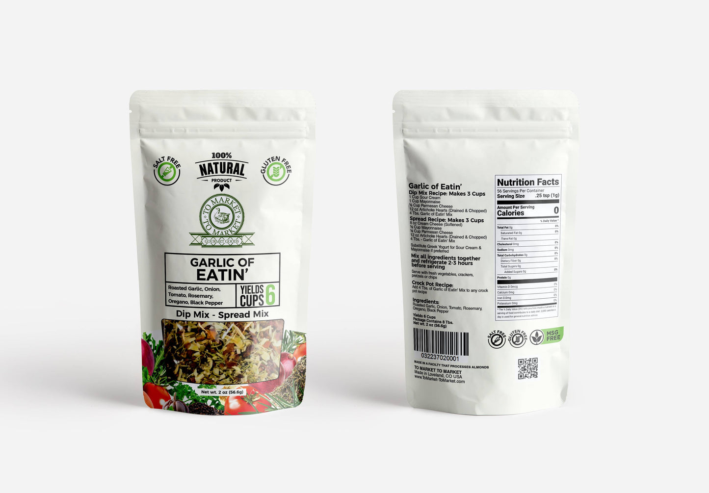 To Market- To Market - Dips & Spreads - Garlic of Eatin' - Dip Mix