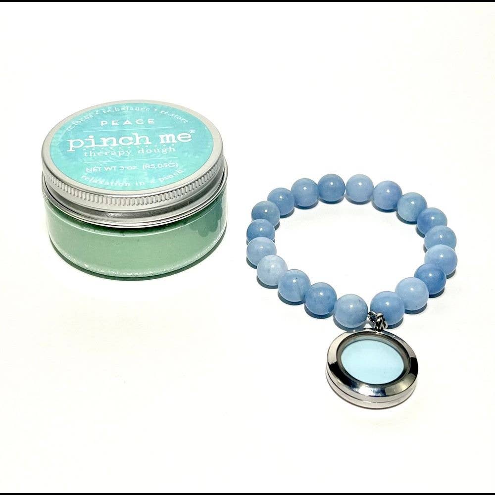 Pinch Me Therapy Dough - Charm Bracelet - Aquamarine