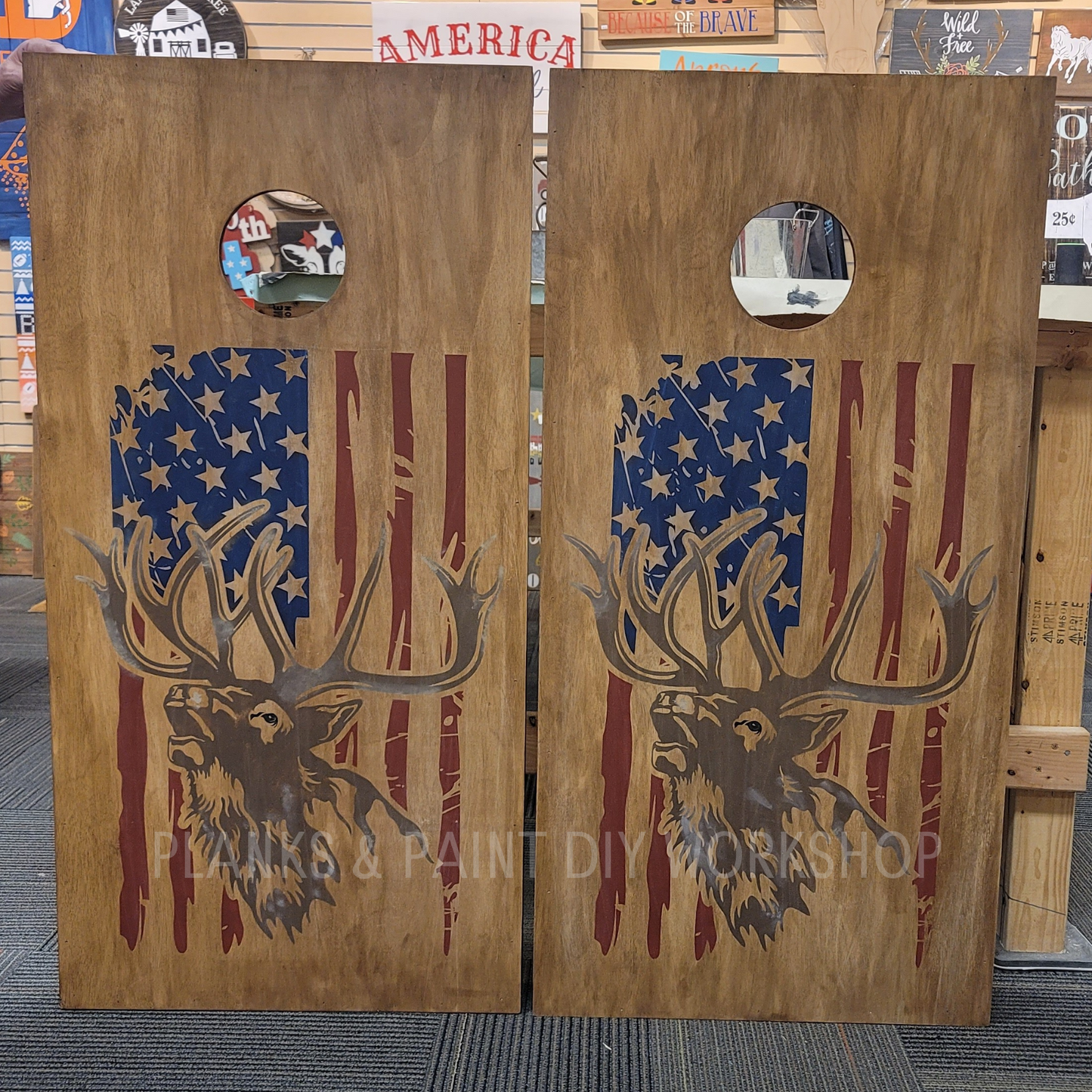 Custom Hand Painted Cornhole Boards