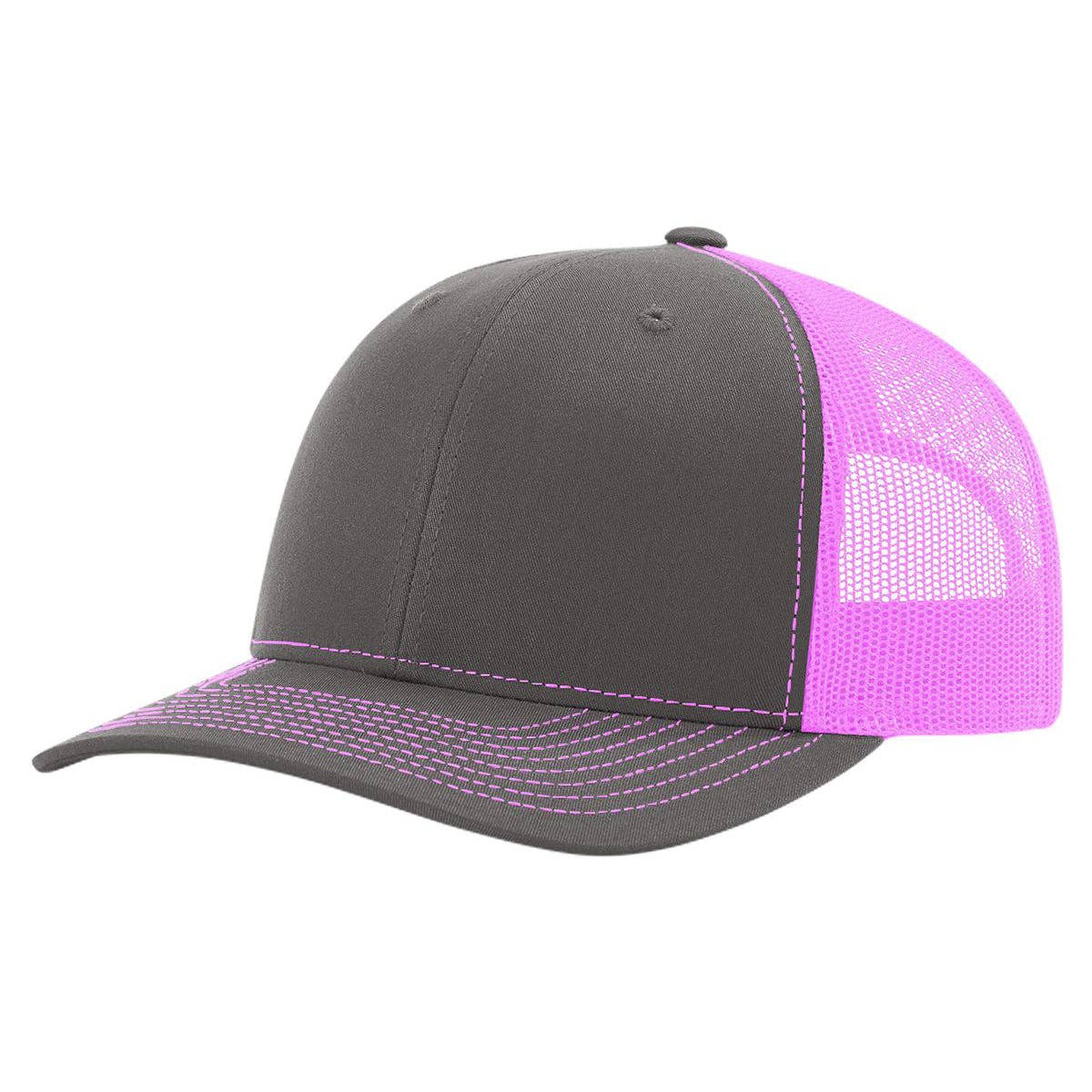 The Park Wholesale - Richardson 112 Classic Premium Trucker Hat, Snapback Cap: Columbia Blue/Black