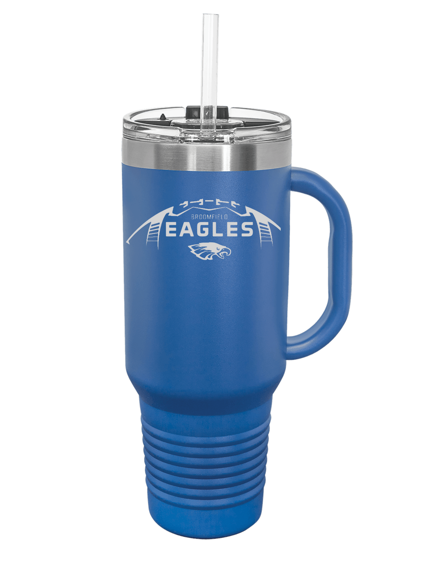 Polar Camel 40 oz. Travel Mug with Handle & Straw