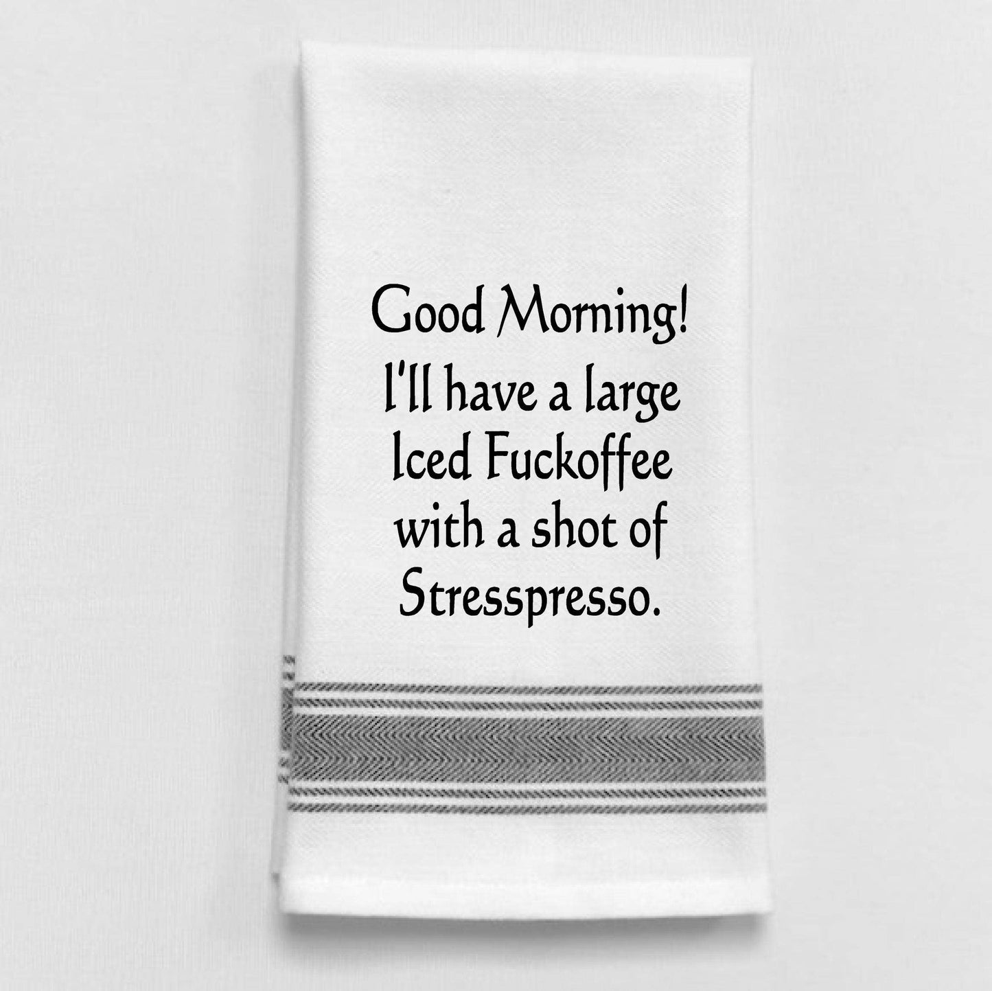 BB-G-85 Good morning. I'll have a large iced…