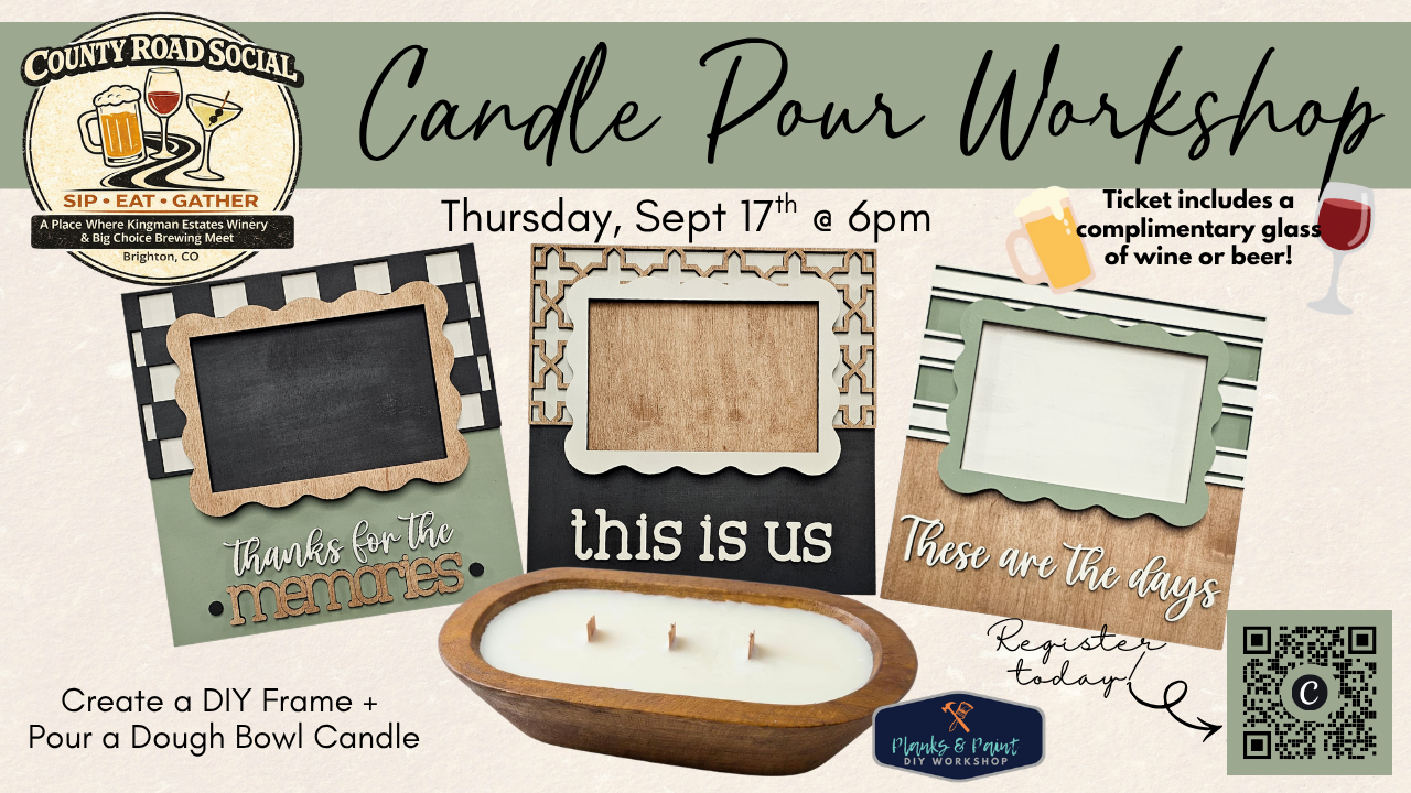 County Road Social Candle Pour Workshop