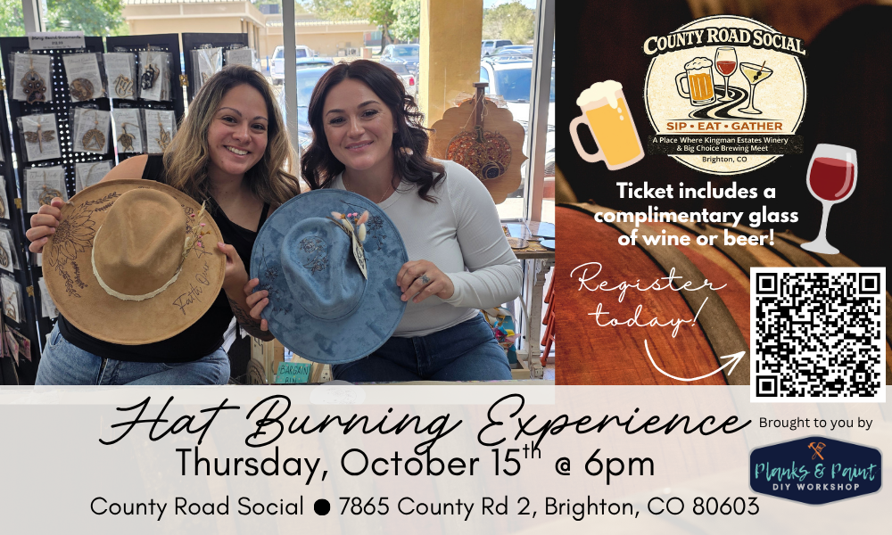 DIY HAT BURNING + EMBELLISHMENT BAR WORKSHOP @ COUNTY ROAD SOCIAL