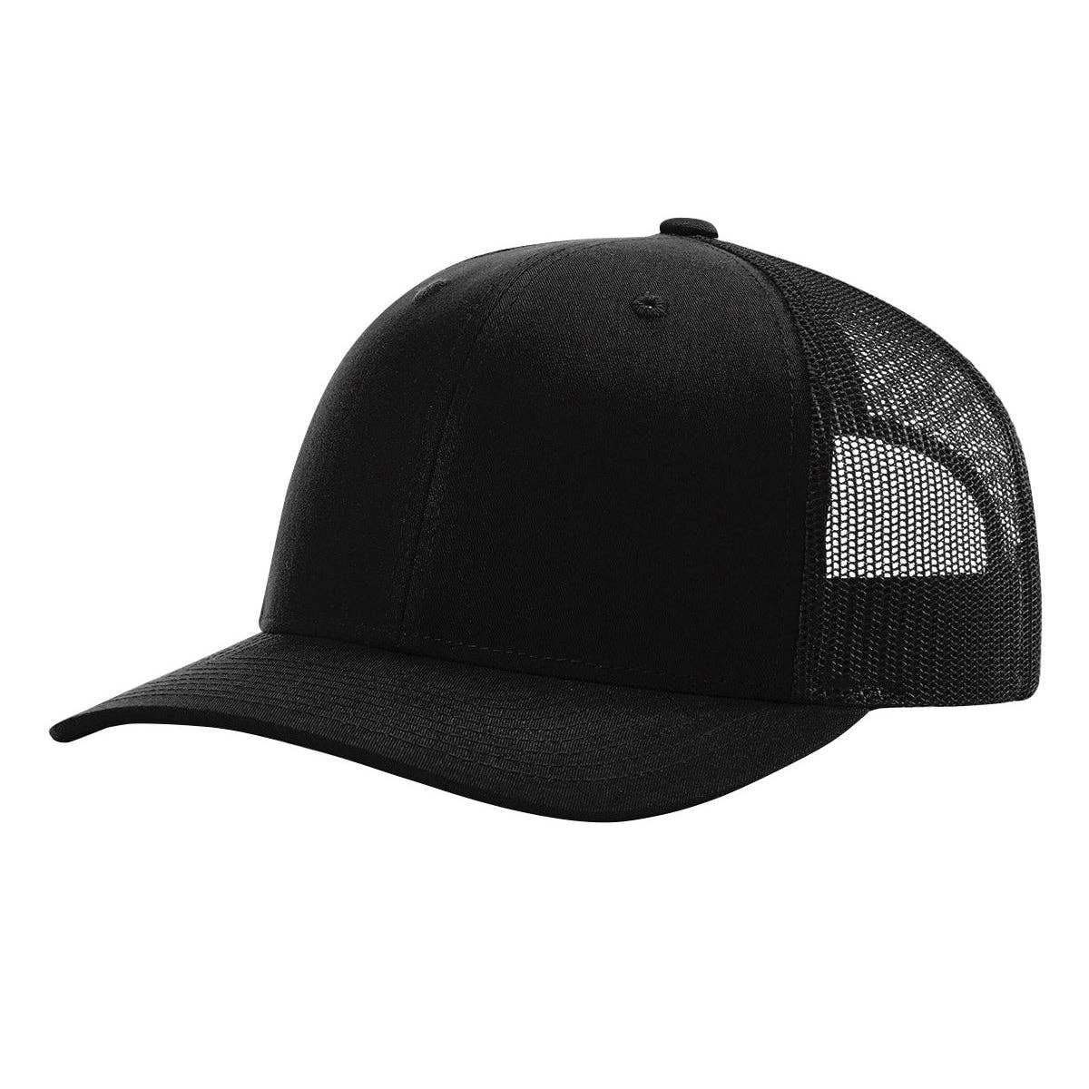 The Park Wholesale - Richardson 112 Classic Premium Trucker Hat, Snapback Cap: Columbia Blue/Black