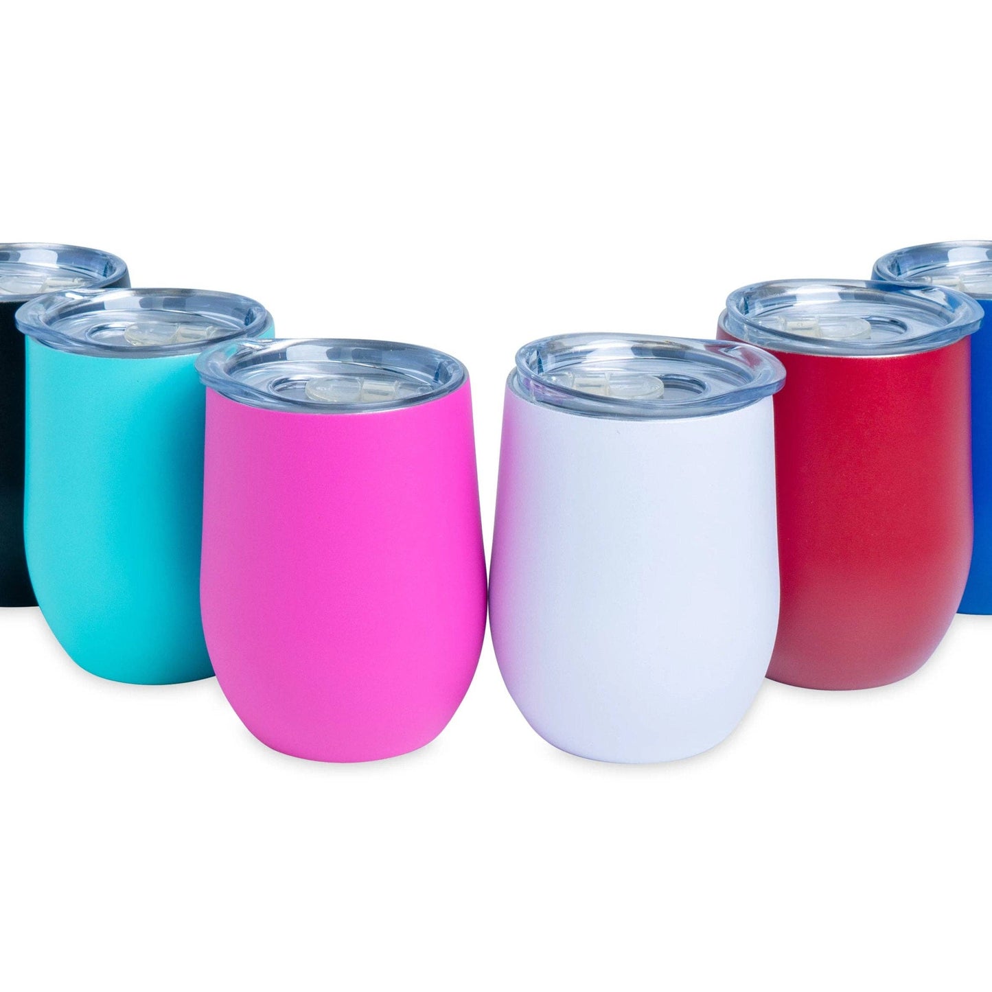 Makerflo 12 oz Powder Coated Tumbler (Multicolor Available): Black - Singles ($6.95/ea)