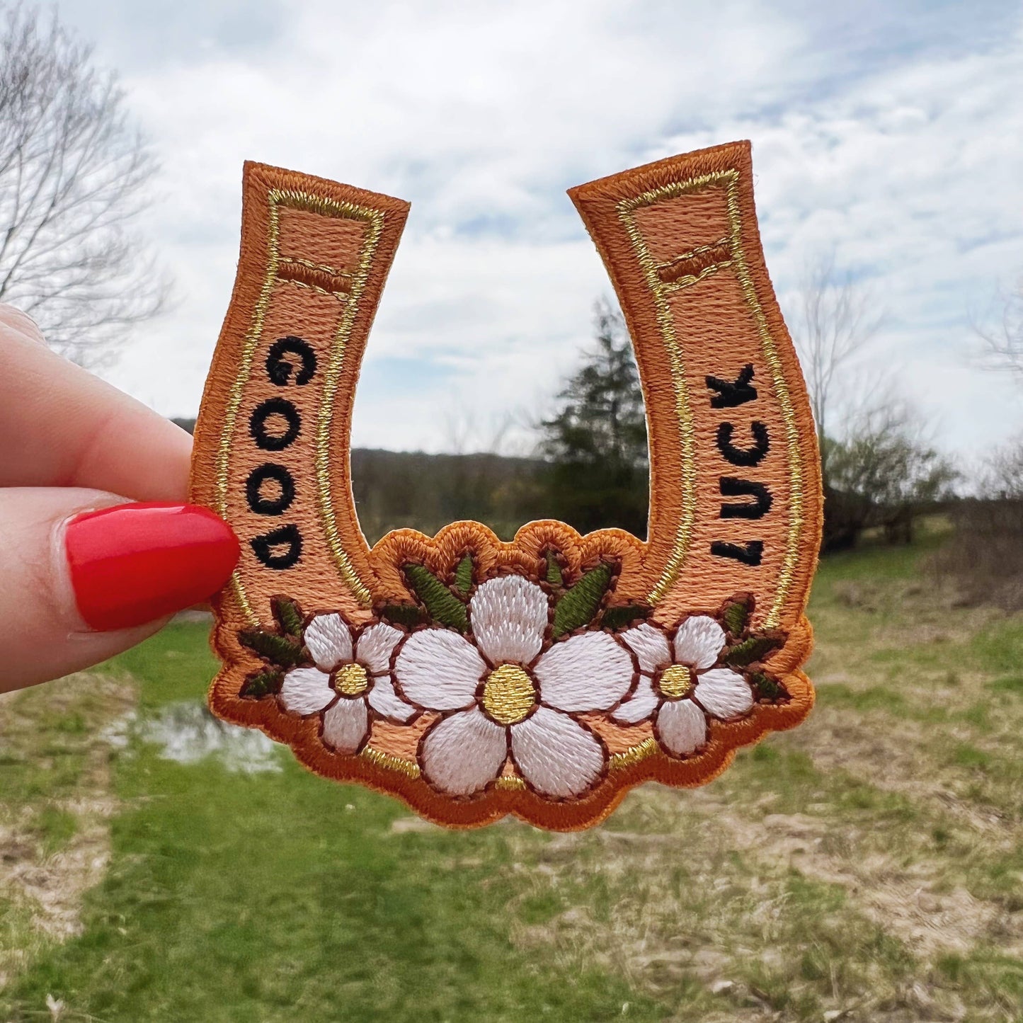 Wildflower + Co. - Good Luck Horseshoe Patch
