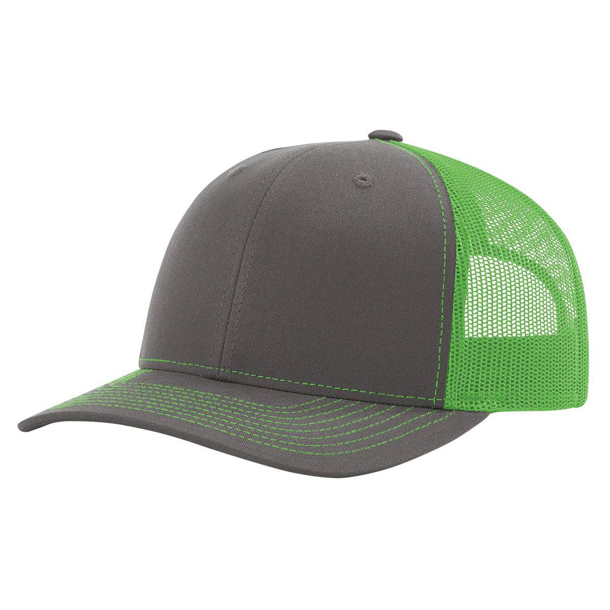 The Park Wholesale - Richardson 112 Classic Premium Trucker Hat, Snapback Cap: Columbia Blue/Black