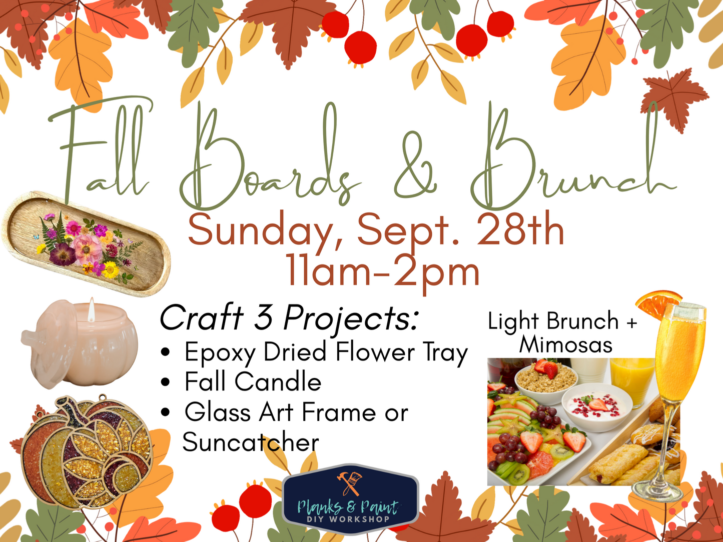 Fall Boards & Brunch - Sun 9/28 @ 11am