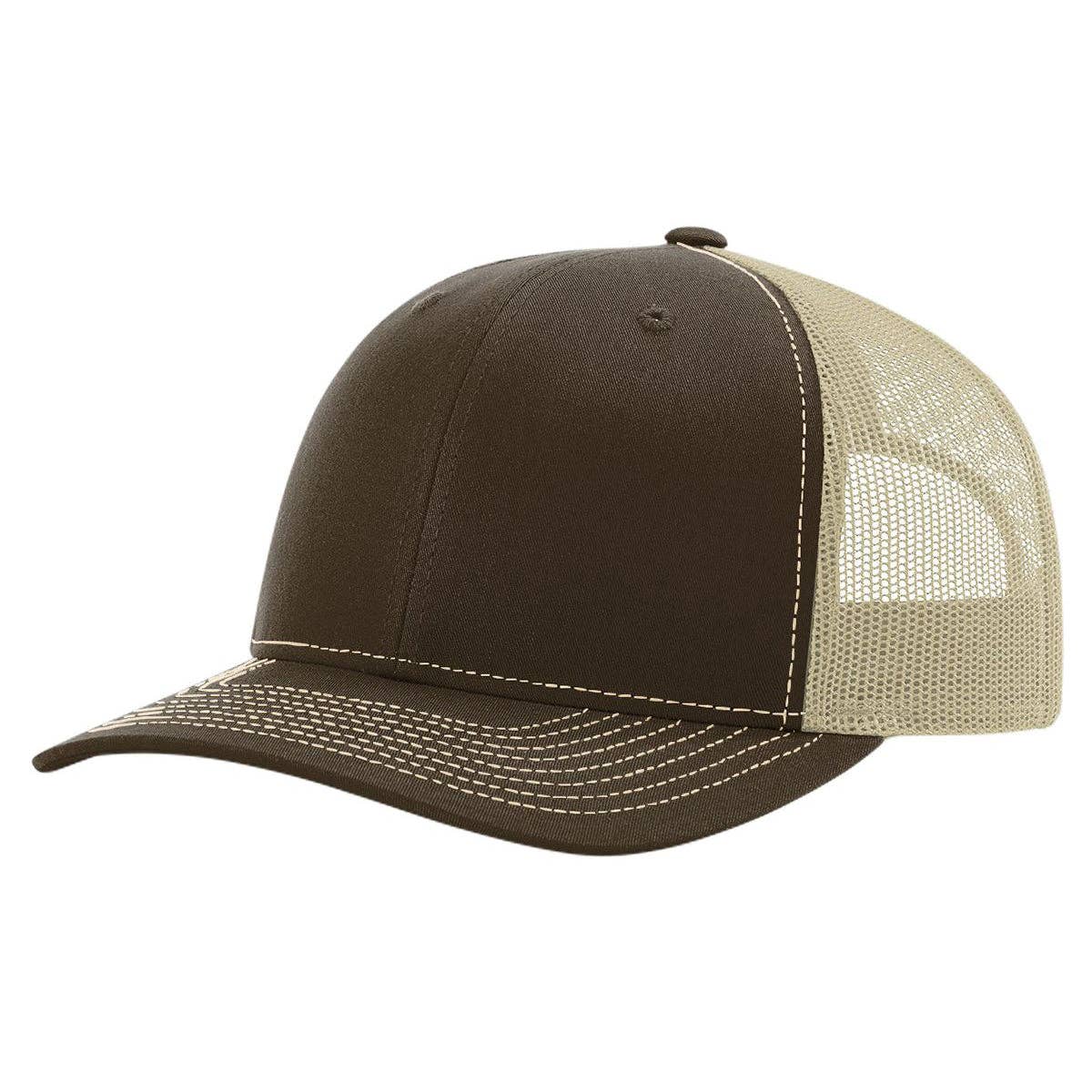 The Park Wholesale - Richardson 112 Classic Premium Trucker Hat, Snapback Cap: Columbia Blue/Black