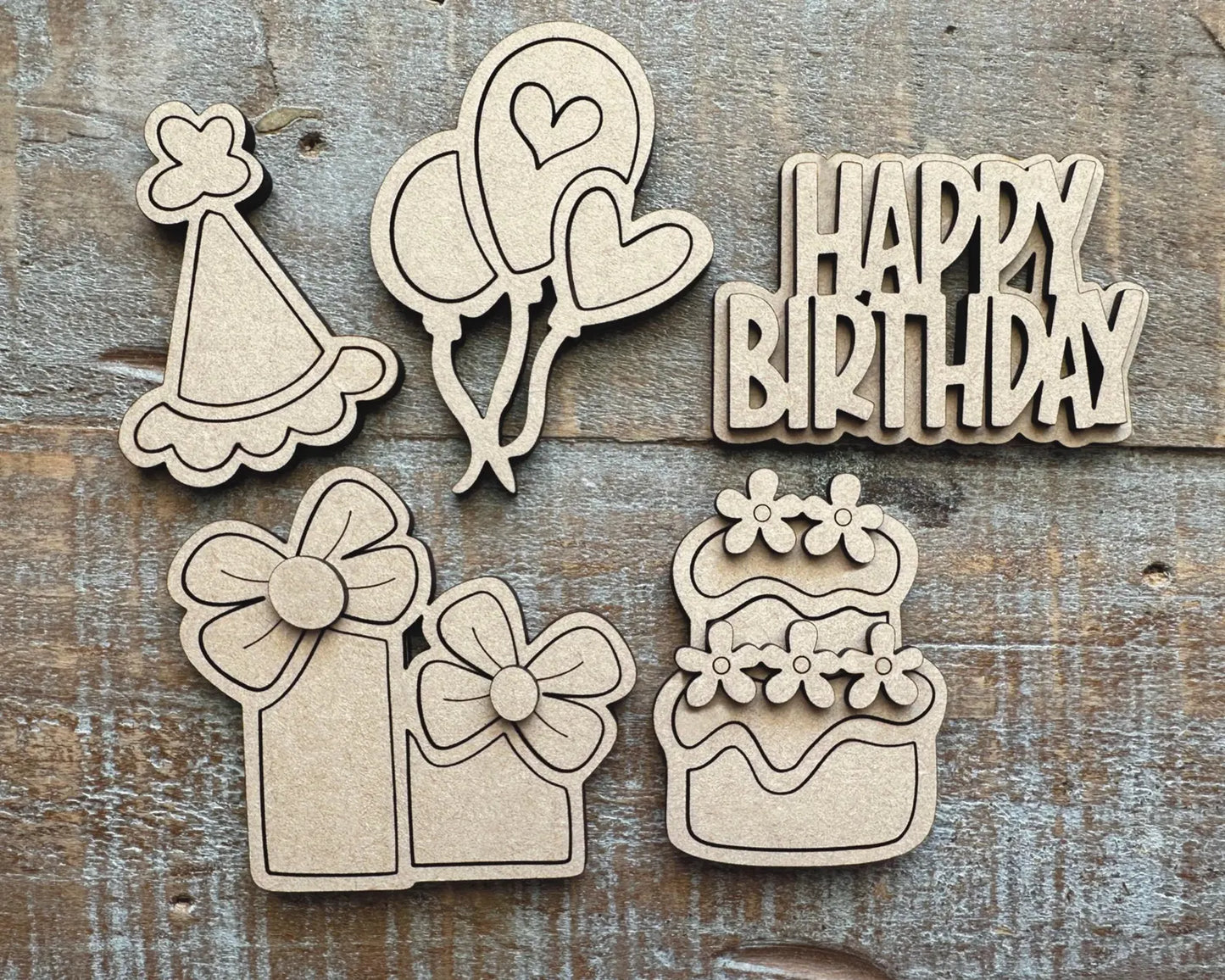 Birthday Celebration DIY Magnet Set