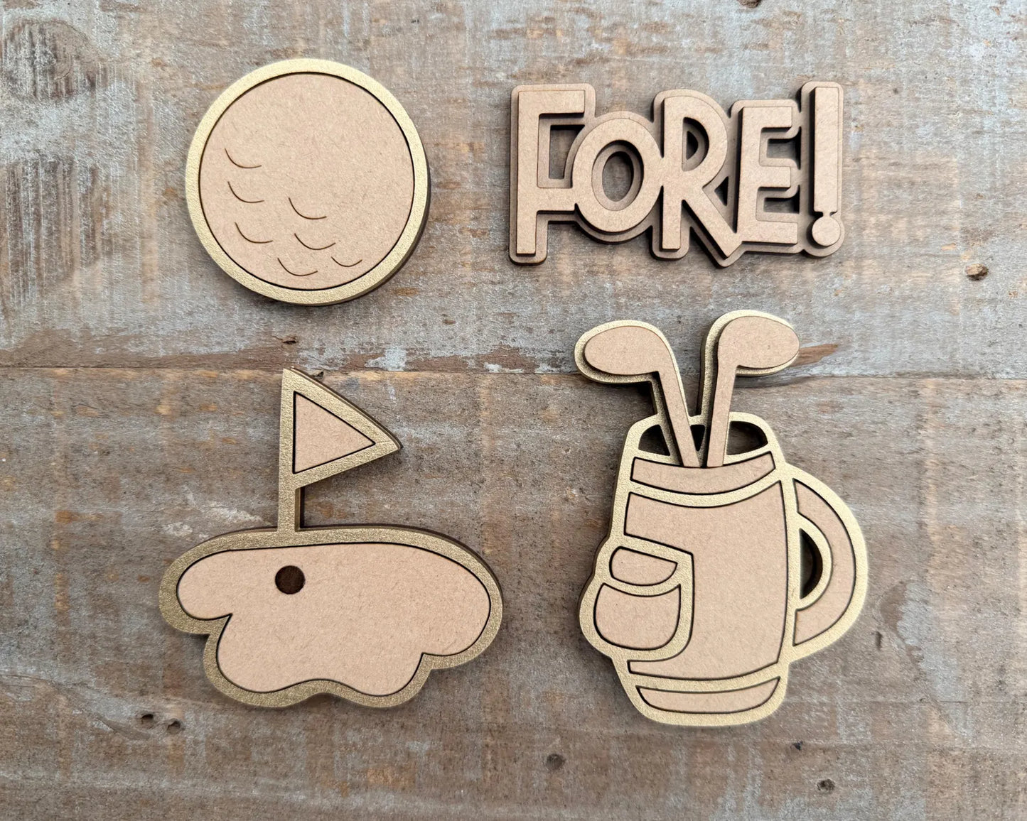 FORE! Golf DIY Magnet Set