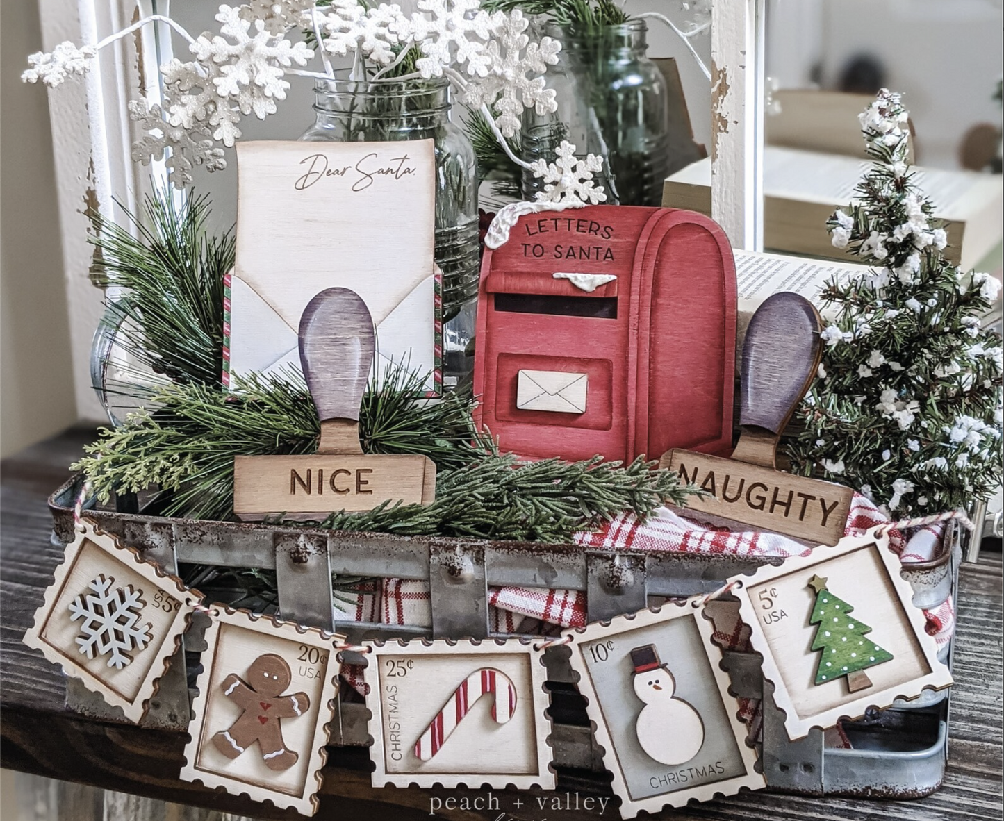 Letters to Santa Tiered Tray Set