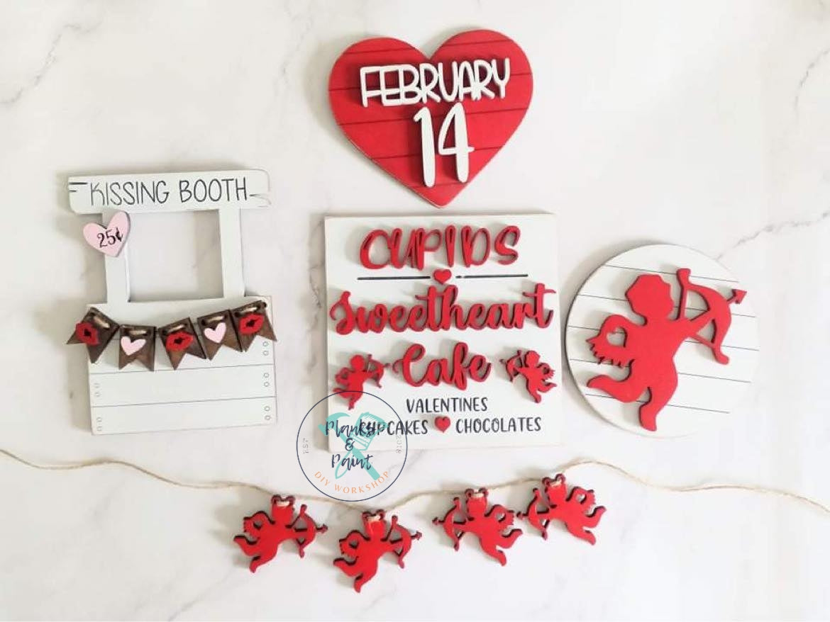 Cupid Sweetheart Cafe Tiered Tray Set